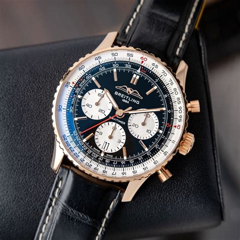 breitling navitimer premier rose gold|which breitling navitimer to buy.